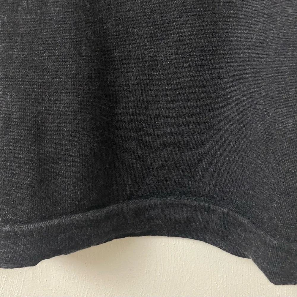 Toscano 100% Merino Wool  Men Pull Over Sweater. Charcoal Gray (Dark)  Sz M